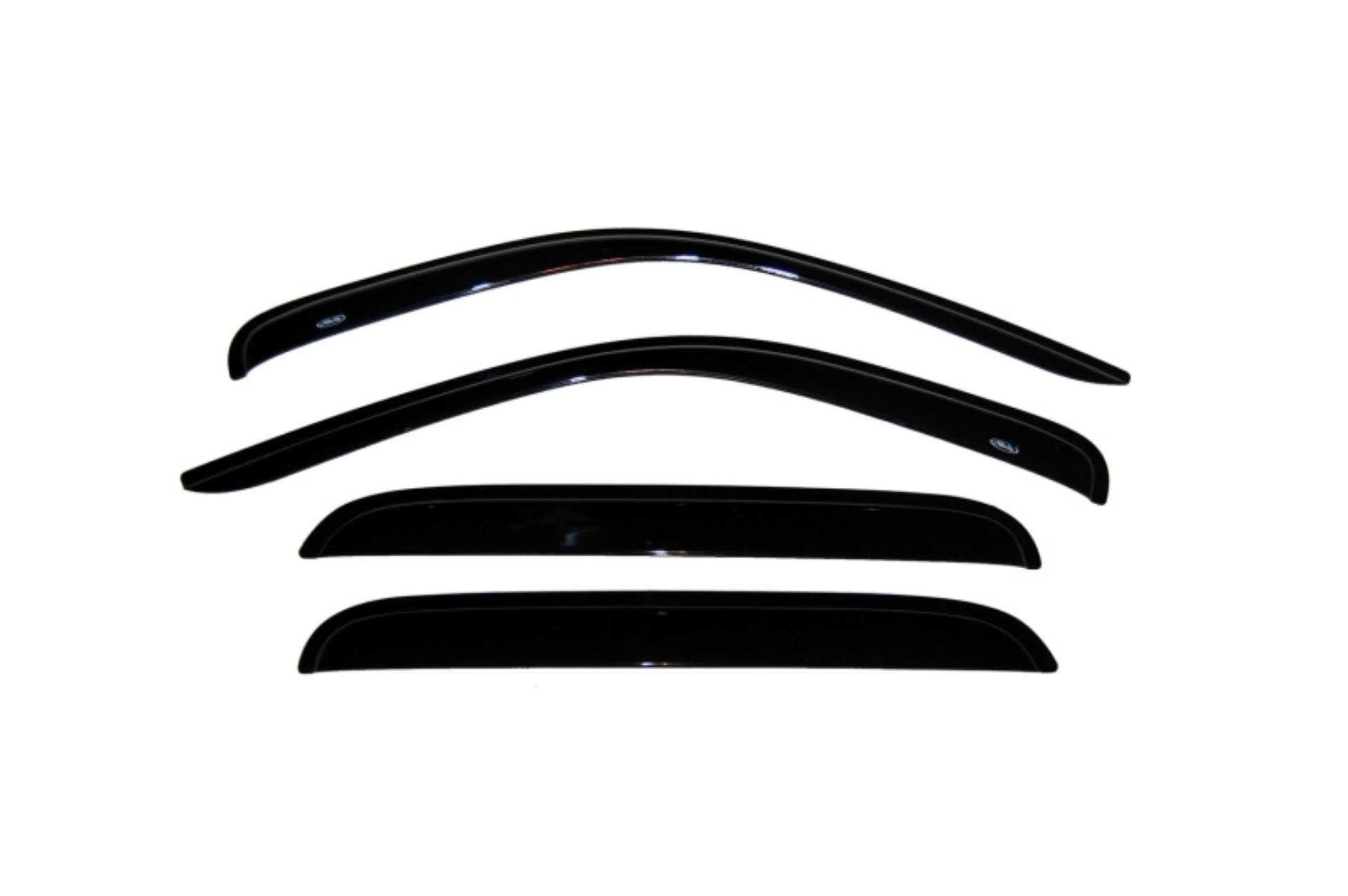 Picture of AVS 00-04 Dodge Dakota Crew Cab Ventvisor Outside Mount Window Deflectors 4pc - Smoke