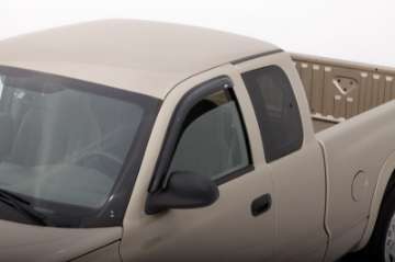 Picture of AVS 00-04 Dodge Dakota Crew Cab Ventvisor Outside Mount Window Deflectors 4pc - Smoke