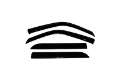 Picture of AVS 02-03 Lincoln Blackwood Ventvisor Outside Mount Window Deflectors 4pc - Smoke