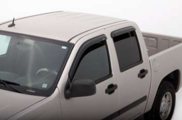 Picture of AVS 04-12 Chevy Colorado Crew Cab Ventvisor Outside Mount Window Deflectors 4pc - Smoke