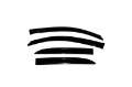 Picture of AVS 05-09 Chevy Equinox Ventvisor Outside Mount Window Deflectors 4pc - Smoke