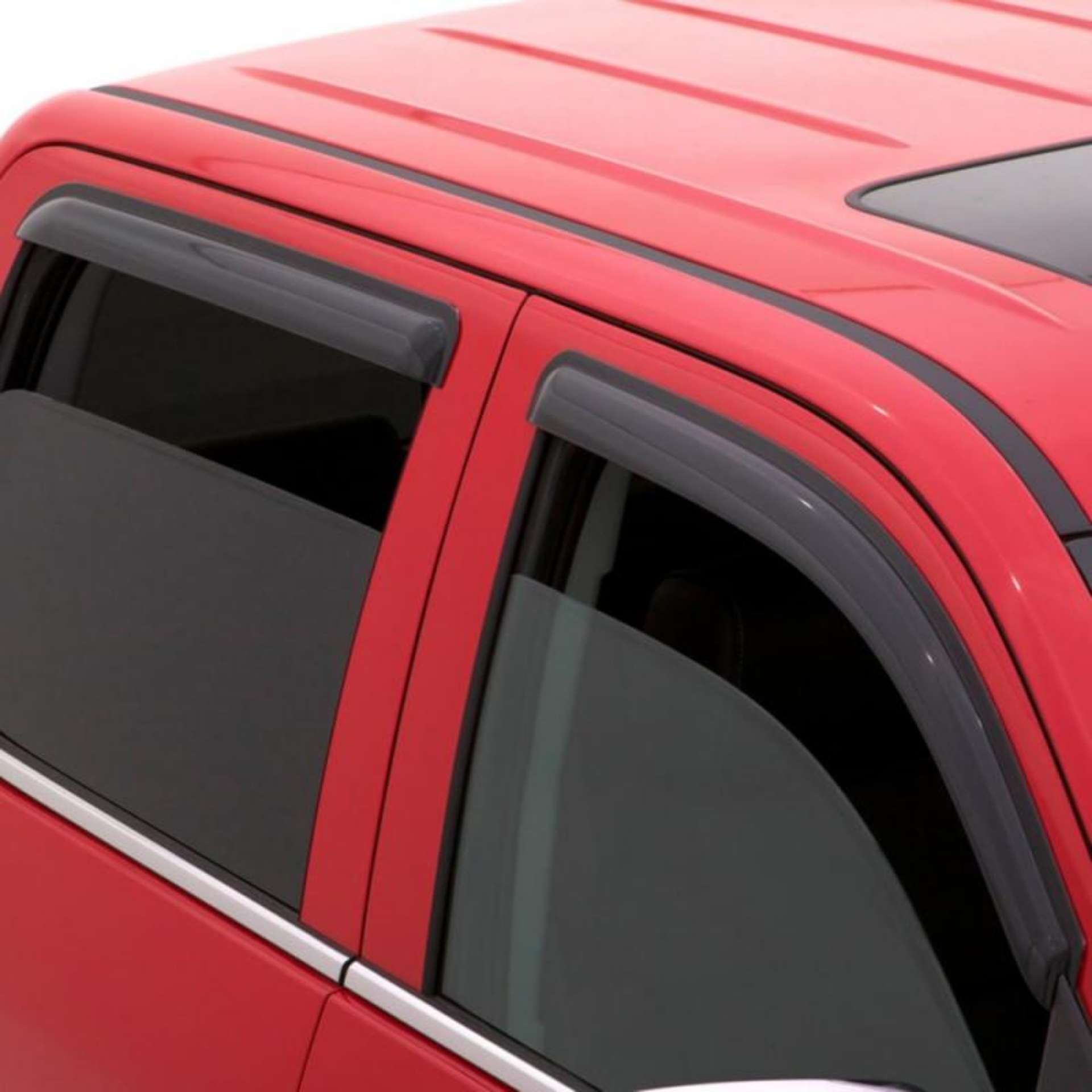 Picture of AVS 07-14 Mitsubishi L200 Double Cab Ventvisor Outside Mount Window Deflectors 4pc - Smoke