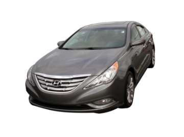 Picture of AVS 11-14 Hyundai Sonata New Body Style Ventvisor Outside Mount Window Deflectors 4pc - Smoke