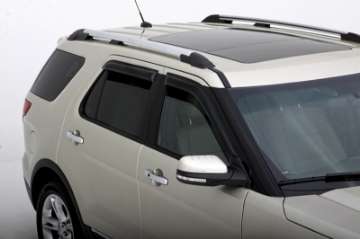 Picture of AVS 11-18 Ford Explorer Ventvisor Outside Mount Window Deflectors 4pc - Smoke