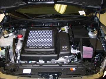 Picture of K&N 10 Mazdaspeed3 L4-2-3L Silver Typhoon Short Ram Intake