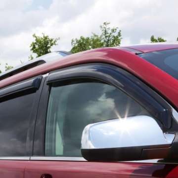 Picture of AVS 15-18 Ford F-150 Supercab Ventvisor Outside Mount Window Deflectors 4pc - Smoke