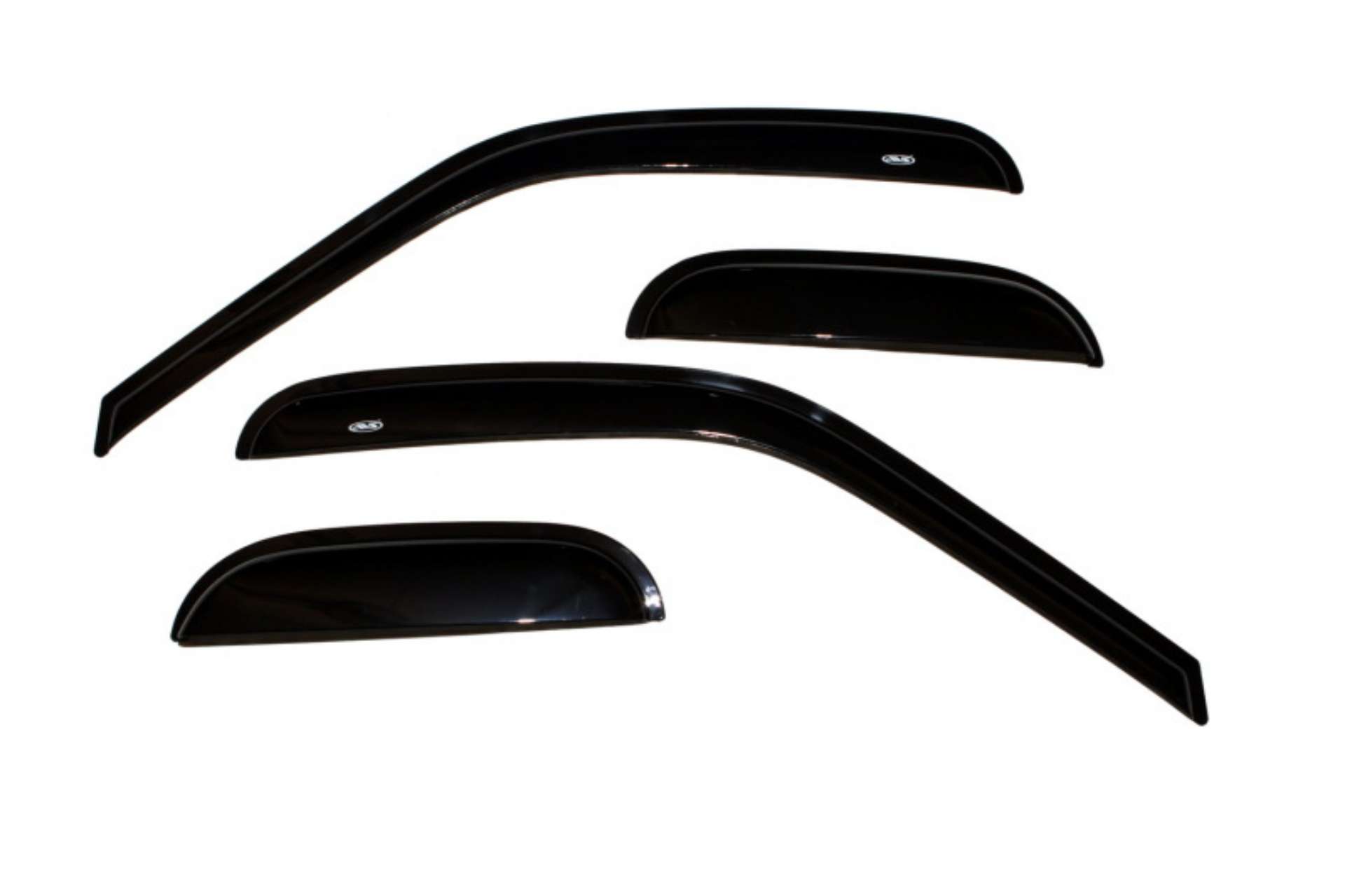 Picture of AVS 97-03 Ford F-150 Supercab Ventvisor Outside Mount Window Deflectors 4pc - Smoke