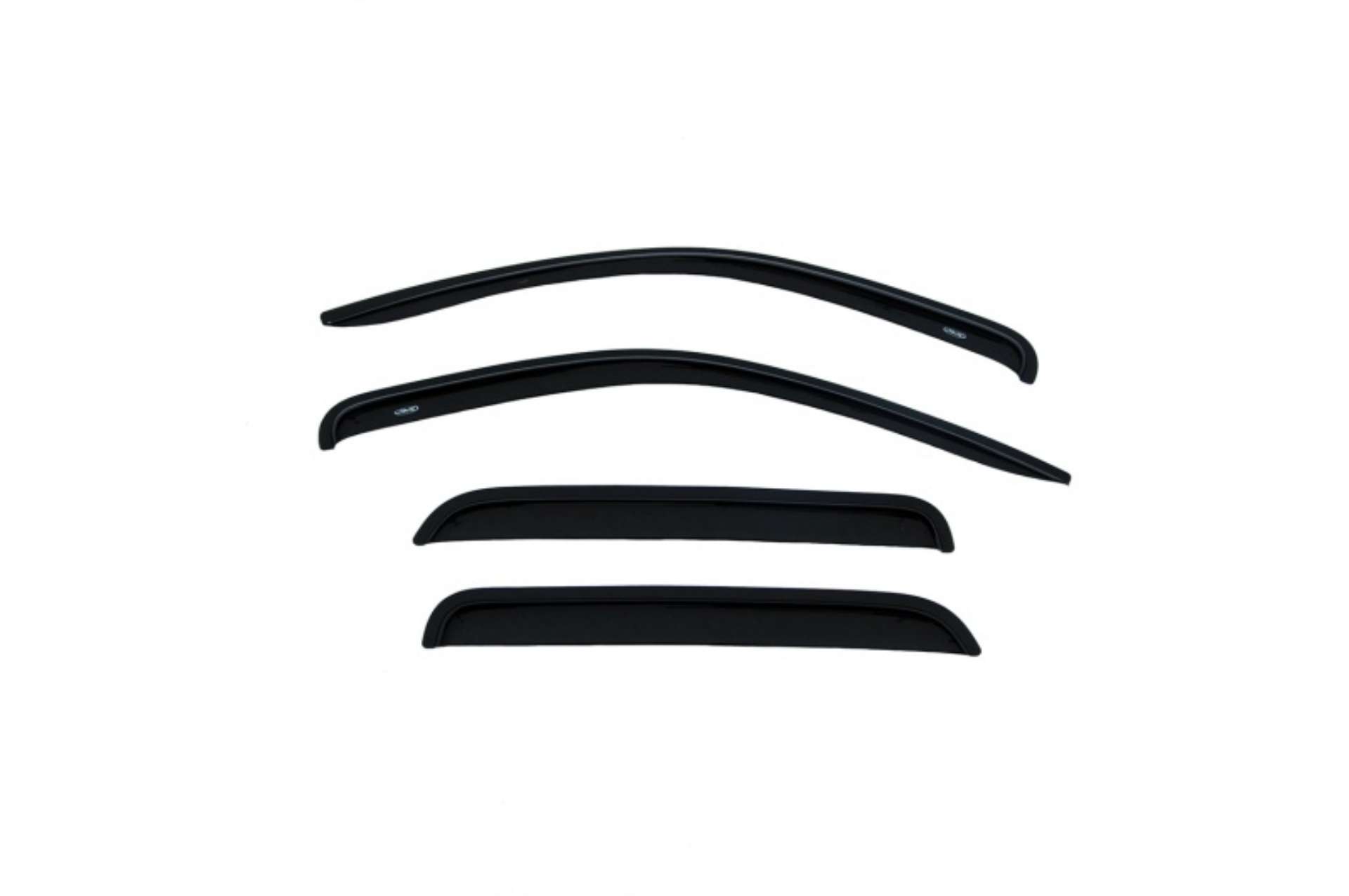 Picture of AVS 05-11 Dodge Dakota Quad Cab Ventvisor Outside Mount Window Deflectors 4pc - Smoke