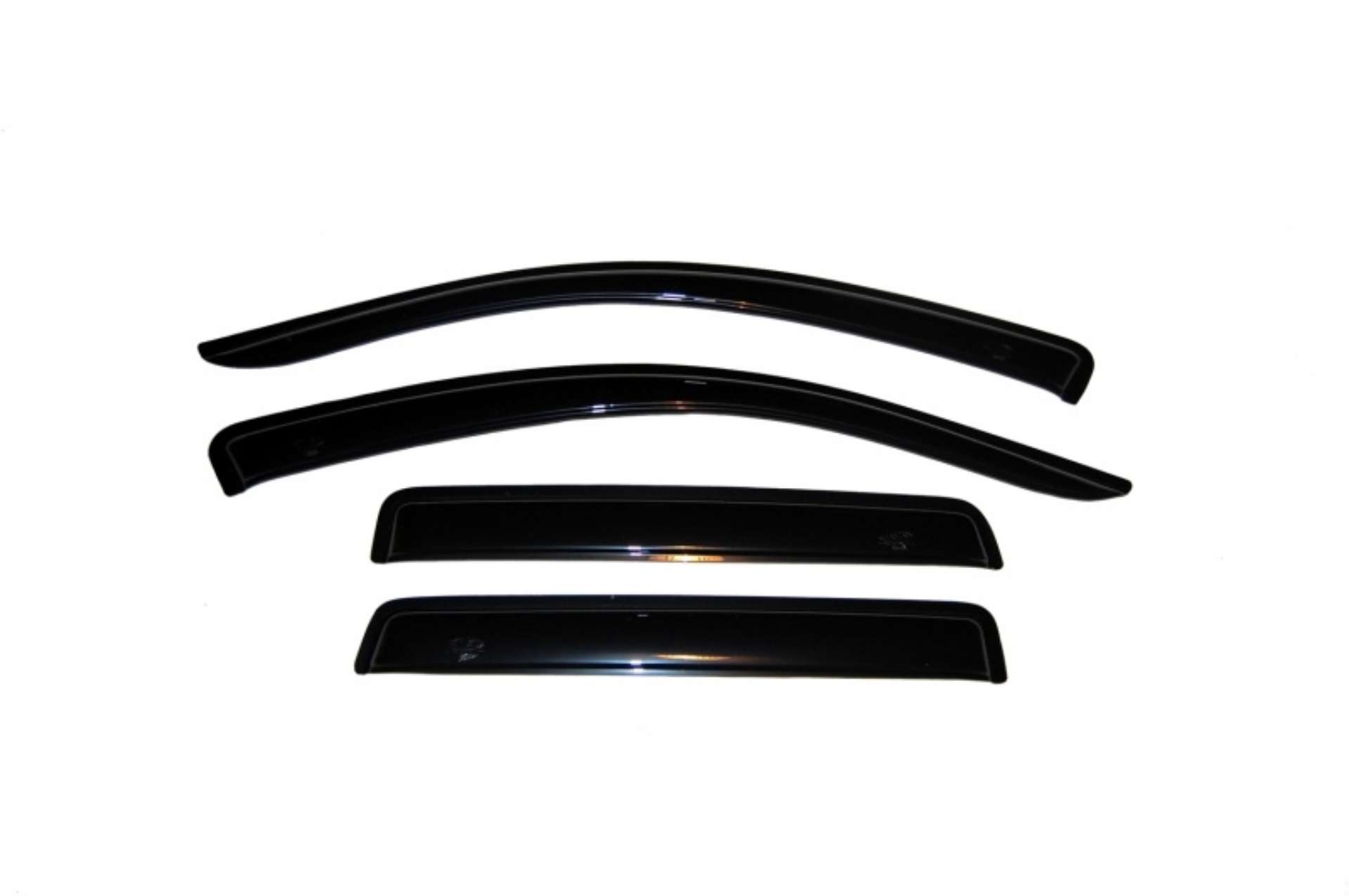 Picture of AVS 07-10 Mitsubishi Outlander Ventvisor Outside Mount Window Deflectors 4pc - Smoke