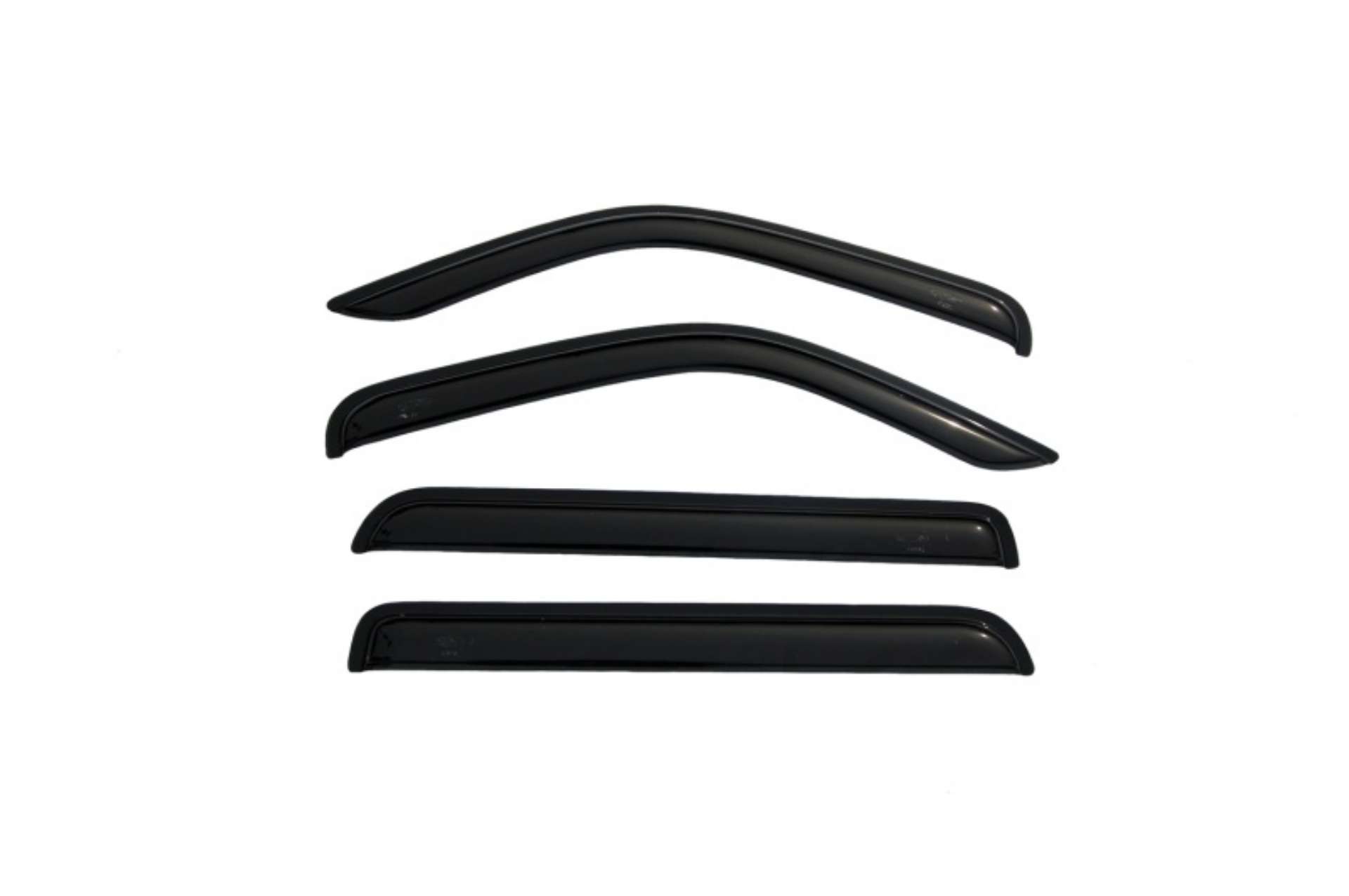 Picture of AVS 07-11 Dodge Nitro Ventvisor Outside Mount Window Deflectors 4pc - Smoke