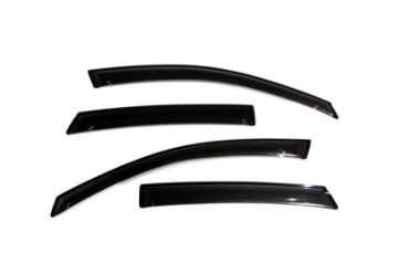 Picture of AVS 08-11 Ford Focus Ventvisor Outside Mount Window Deflectors 4pc - Smoke