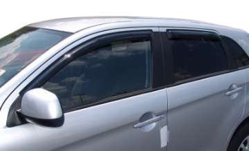 Picture of AVS 11-13 Mitsubishi Outlander Sport Ventvisor Outside Mount Window Deflectors 4pc - Smoke