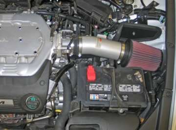 Picture of K&N 08 Honda Accord 3-5L-V6 Silver Typhoon Short Ram Intake