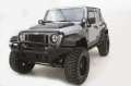 Picture of AVS 07-18 Jeep Wrangler 2 Door Ventvisor & Aeroskin Deflector Combo Kit - Matte Black