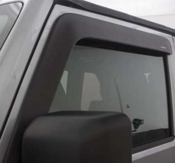 Picture of AVS 07-18 Jeep Wrangler 2 Door Only Ventvisor Low Profile Window Deflectors 2pc - Matte Black