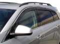 Picture of AVS 10-17 Cadillac SRX Ventvisor Low Profile Deflectors 6pc - Smoke w-Chrome Trim