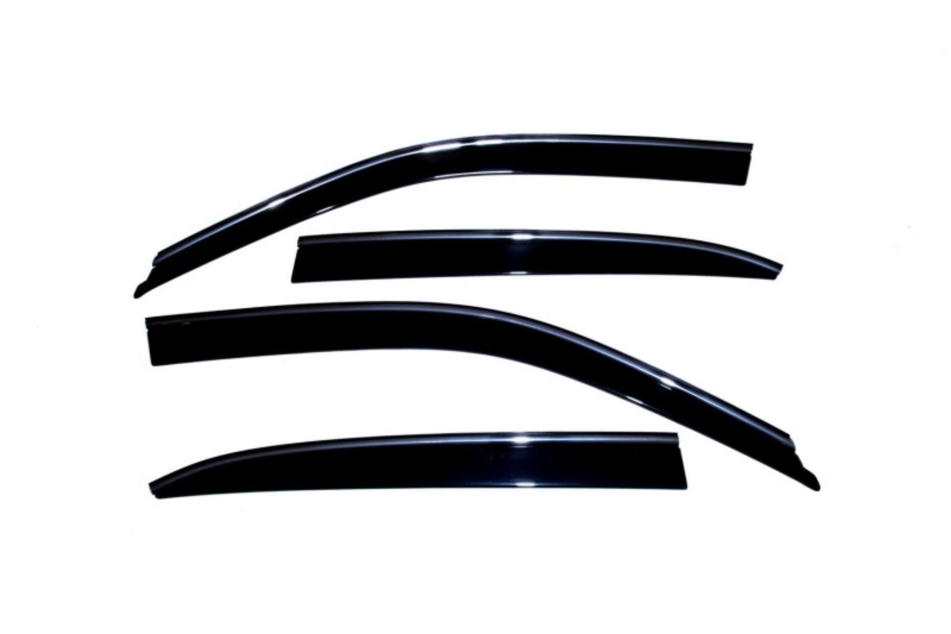 Picture of AVS 01-06 Lexus LS430 Ventvisor Low Profile Deflectors 4pc - Smoke w-Chrome Trim