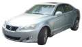 Picture of AVS 06-13 Lexus IS250 Ventvisor Low Profile Deflectors 4pc - Smoke w-Chrome Trim