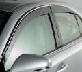 Picture of AVS 07-11 Lexus ES350 Ventvisor Low Profile Deflectors 4pc - Smoke w-Chrome Trim