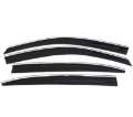 Picture of AVS 13-18 Nissan Altima Ventvisor Low Profile Deflectors 4pc - Smoke w-Chrome Trim