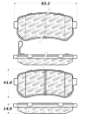 Picture of StopTech 10-13 Kia Forte Koup Street Select Rear Brake Pads