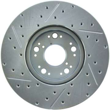 Picture of StopTech 01-05 Lexus IS300 - 02-10 Lexus SC430 Sport Slotted & Drilled Front Left Rotor