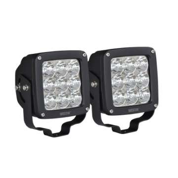 Picture of Westin Axis LED Auxiliary Light 4-5 inch x 4-5 inch Square Spot w-3W Osram Set of 2 - Black