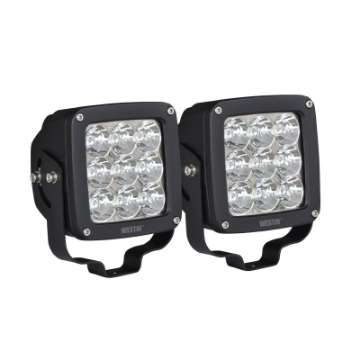 Picture of Westin Axis LED Auxiliary Light 4-5 inch x 4-5 inch Square Flood w-3W Osram Set of 2 - Black