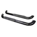 Picture of Westin 2015-2018 Chevy Silverado 25-3500 Reg Cab Body Mount Platinum 4 Oval Nerf Step Bars - Black