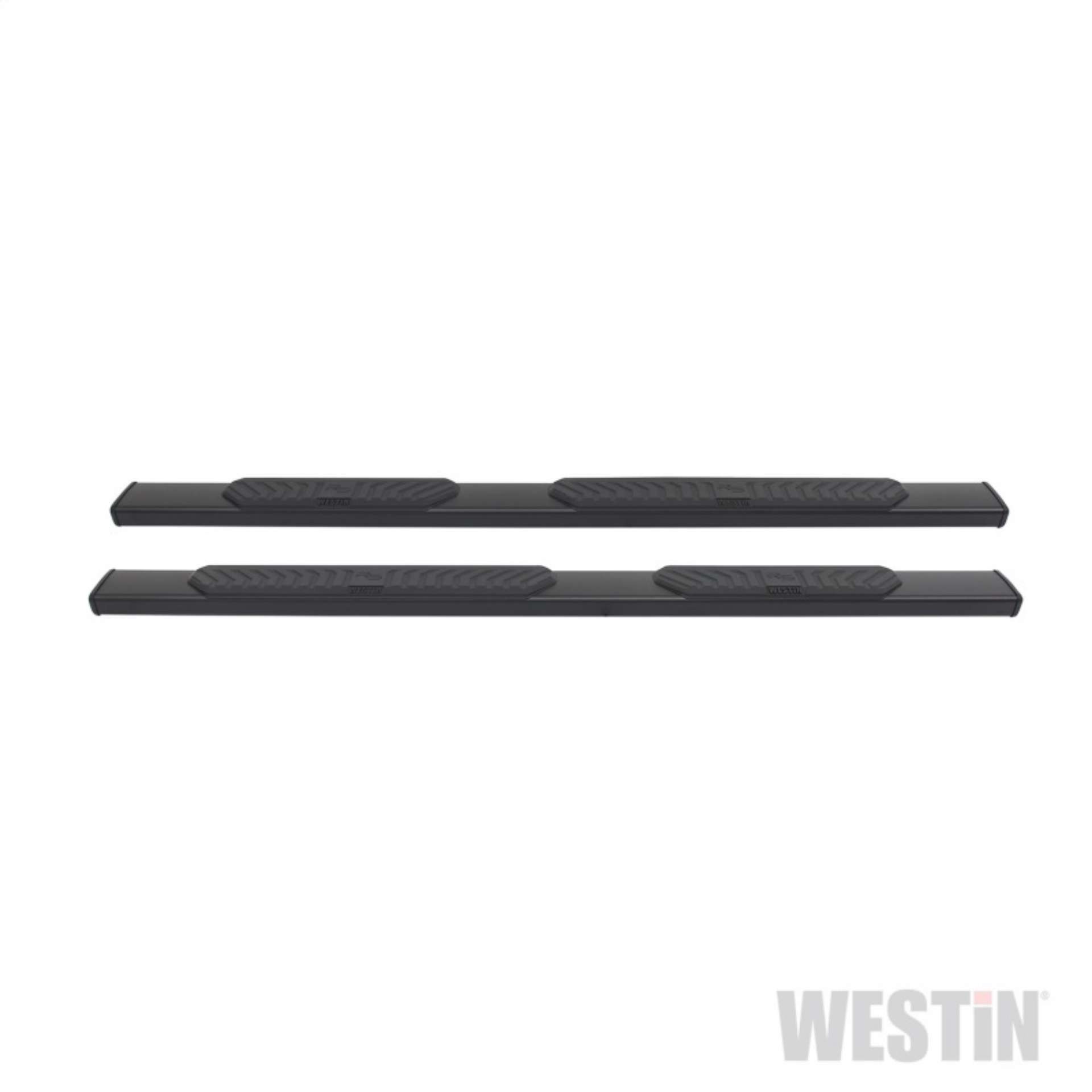 Picture of Westin 2007-2018 Chevy Silverado Crew Cab R5 Nerf Step Bars - Black