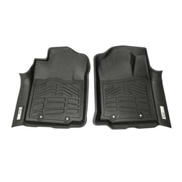 Picture of Westin 12-15 Toyota Tacoma Reg-Access-Dbl Cab double hook Wade Sure-Fit Floor Liners Front - Blk