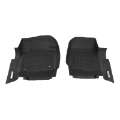 Picture of Westin 2017-2018 Ford Super Duty Regular-Super-Crew Cab Wade Sure-Fit Floor Liners Front - Black