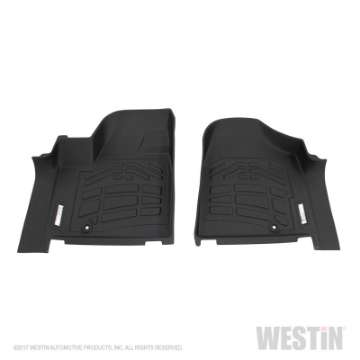 Picture of Westin 2012-2017 Dodge-Chrysler-Volkswagen Grand Caravan Wade Sure-Fit Floor Liners Front - Black