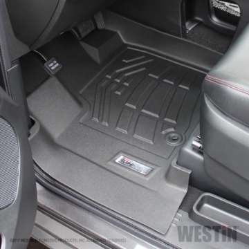 Picture of Westin 2012-2017 Dodge-Chrysler-Volkswagen Grand Caravan Wade Sure-Fit Floor Liners Front - Black