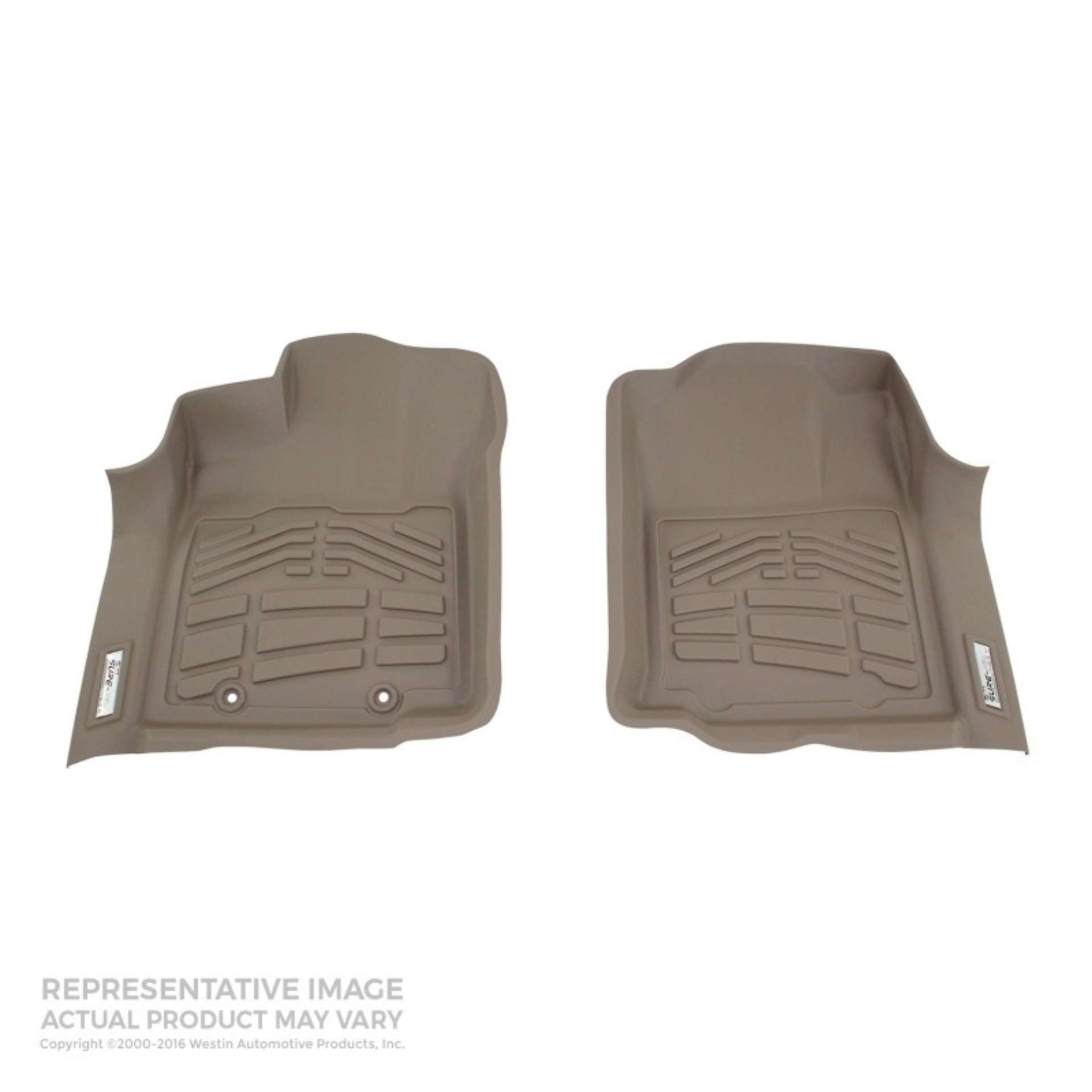 Picture of Westin 1999-2007 Ford Super Duty Reg-Super Cab-Crew Cab Wade Sure-Fit Floor Liners Front - Tan