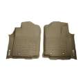 Picture of Westin 12-15 Toyota Tacoma Reg-Access-Dbl Cab double hook Wade Sure-Fit Floor Liners Front - Tan