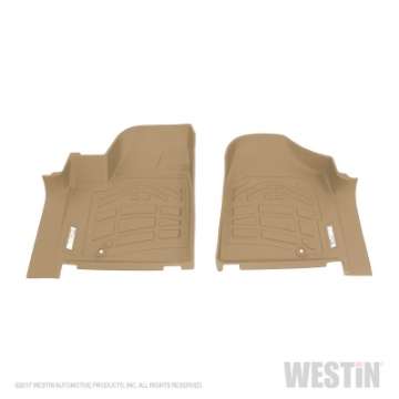 Picture of Westin 2012-2017 Dodge-Chrysler-Volkswagen Grand Caravan Wade Sure-Fit Floor Liners Front - Tan