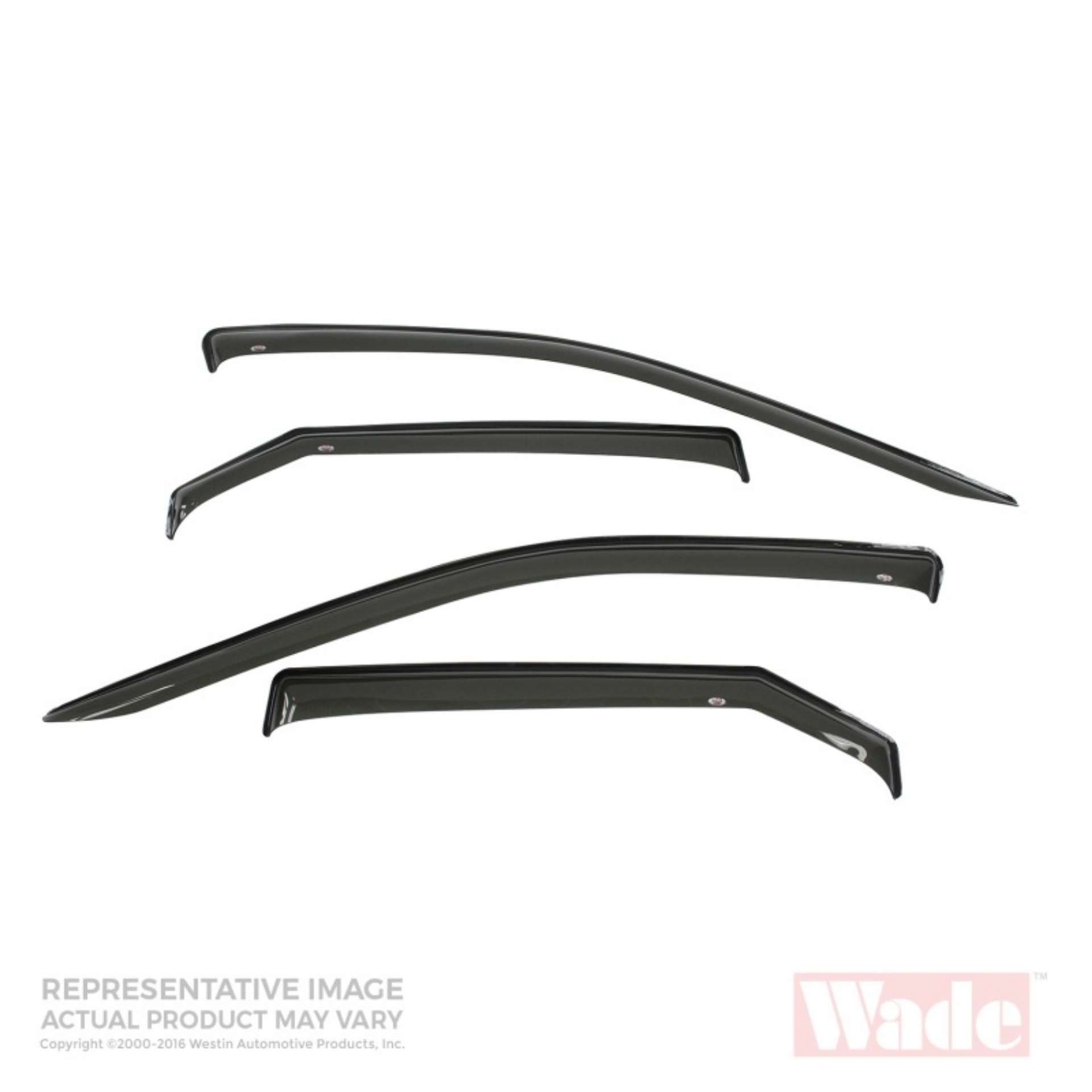 Picture of Westin 2001-2010 Chrysler PT Cruiser Wade Slim Wind Deflector 4pc - Smoke