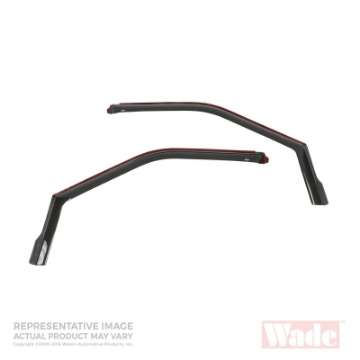 Picture of Westin 1994-2002 Dodge Ram Old Body Style Wade In-Channel Wind Deflector 2pc - Smoke