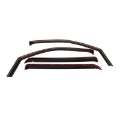 Picture of Westin 2000-2004 Dodge Dakota Quad Cab Wade In-Channel Wind Deflector 4pc - Smoke