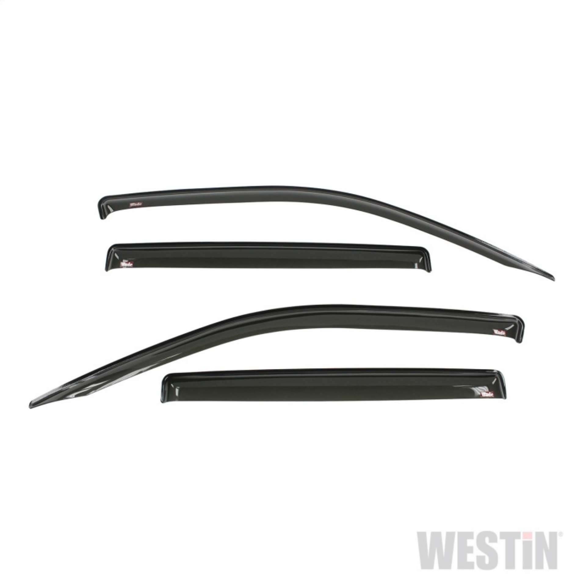 Picture of Westin 2017 Honda Ridgeline Wade Slim Wind Deflector 4pc - Smoke