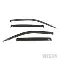 Picture of Westin 2017 Honda Ridgeline Wade Slim Wind Deflector 4pc - Smoke