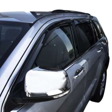 Picture of Westin 2011-2018 Jeep Grand Cherokee Wade Slim Wind Deflector 4pc - Smoke