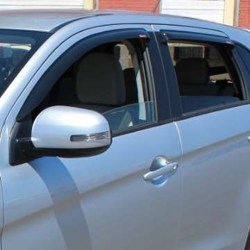 Picture of Westin 2016-2018 Mitsubishi Outlander Wade Slim Wind Deflector 4pc - Smoke