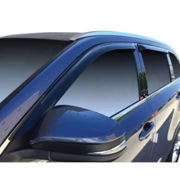 Picture of Westin 2014-2018 Toyota Highlander Wade Slim Wind Deflector 4pc - Smoke