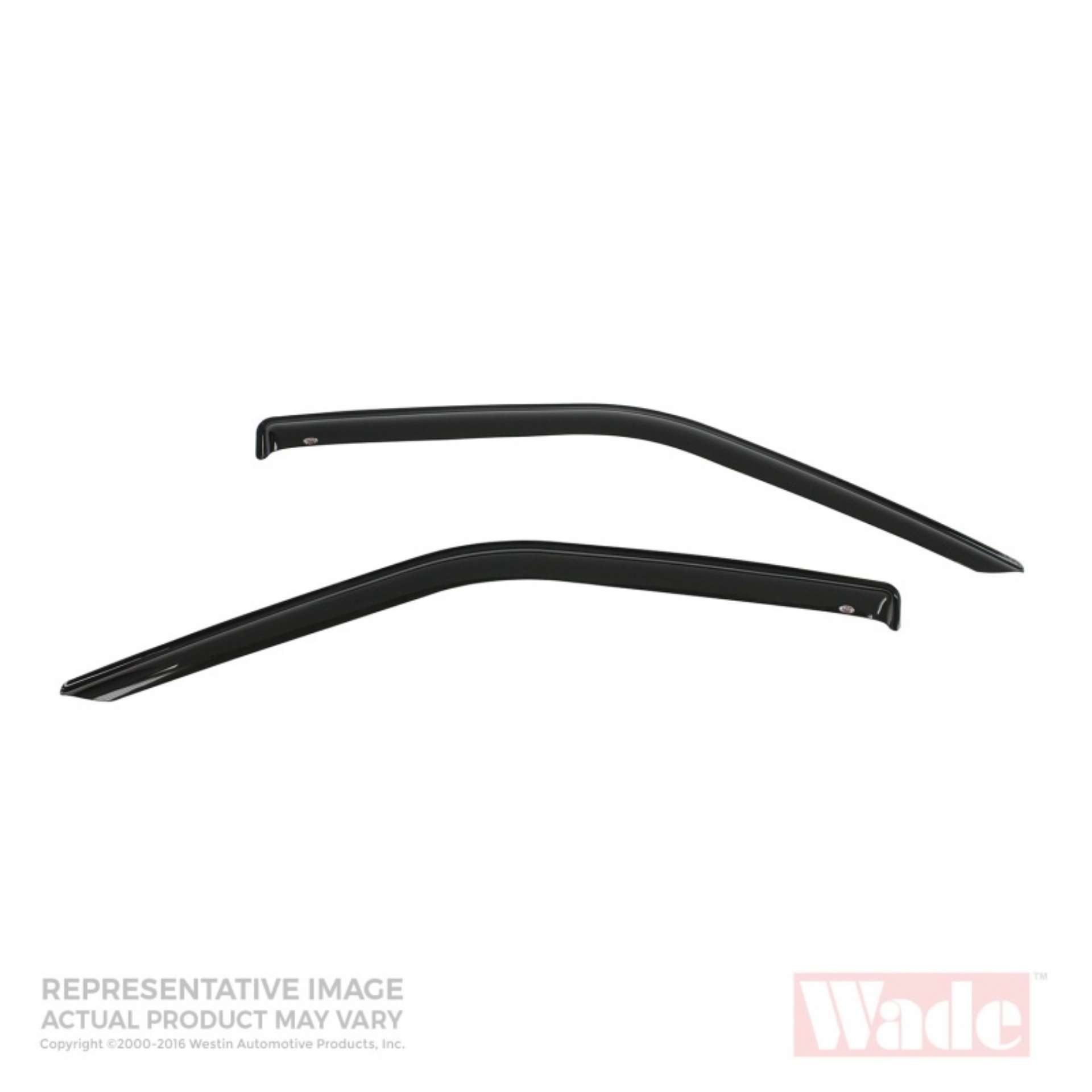 Picture of Westin 2005-2018 Toyota Tacoma Standard Cab Wade Slim Wind Deflector 2pc - Smoke