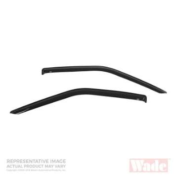 Picture of Westin 1995-2004 Toyota Tacoma Wade Slim Wind Deflector 2pc - Smoke