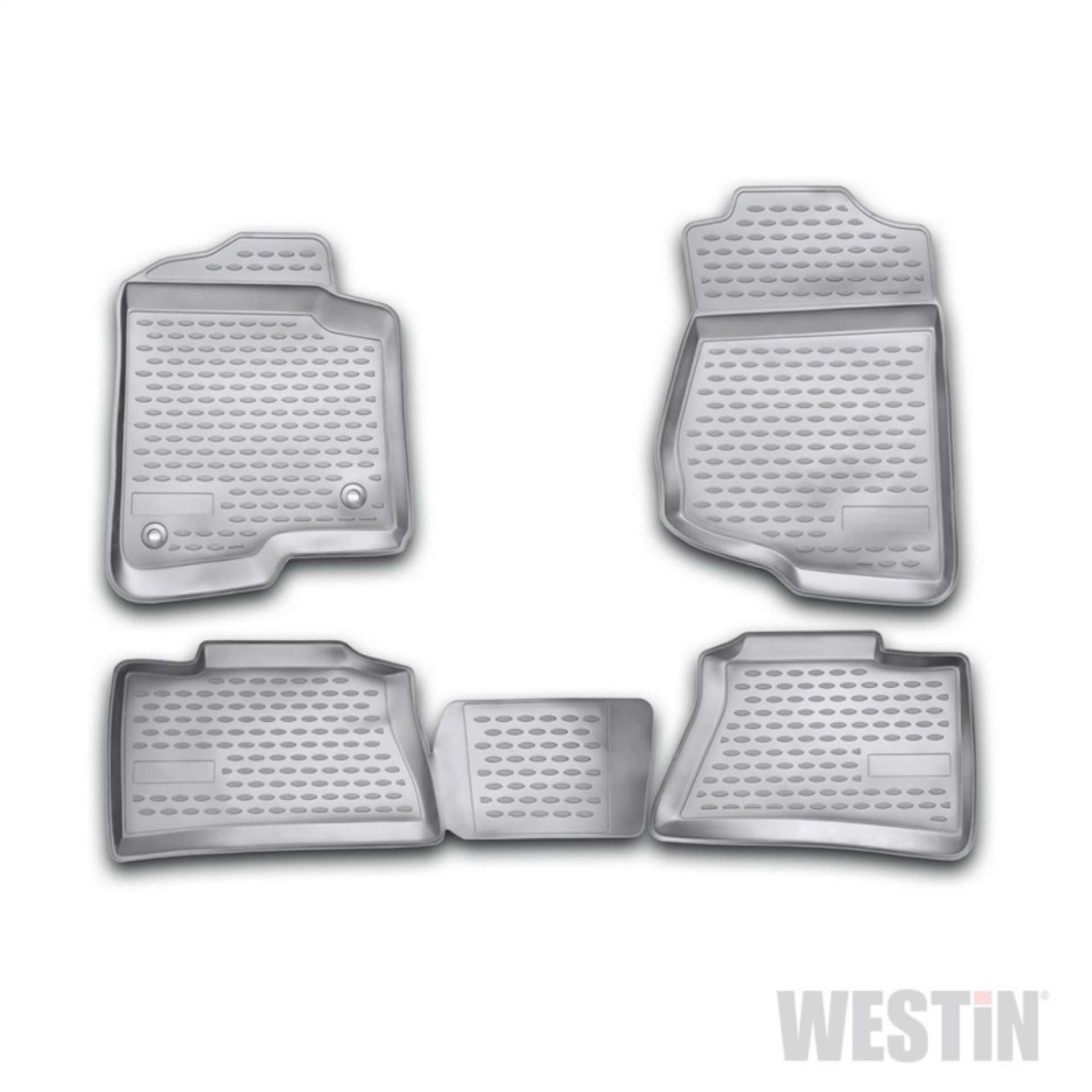 Picture of Westin 2007-2013 Chevrolet Silverado 1500-2500HD-3500HD Crew Cab Profile Floor Liners 4pc - Black