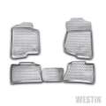 Picture of Westin 2007-2013 Chevrolet Silverado 1500-2500HD-3500HD Crew Cab Profile Floor Liners 4pc - Black