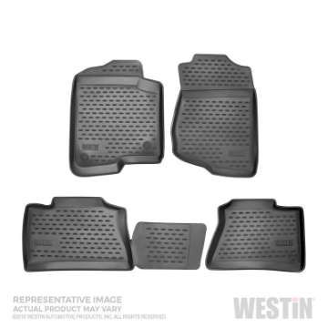 Picture of Westin 2016-2018 Honda Pilot 5 passenger Profile Floor Liners 4pc - Black